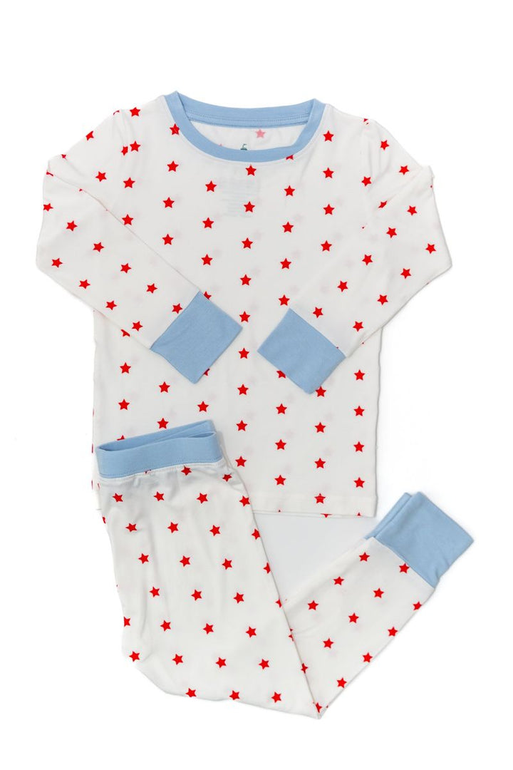 Red Star Bamboo 2pc Pajama Set