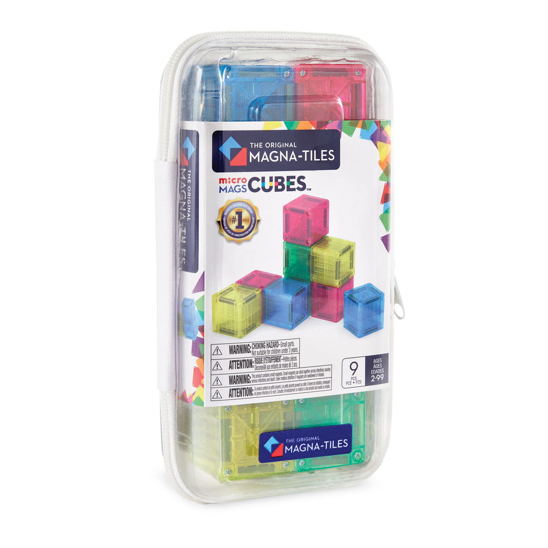 Magna-Tiles MicroMAGS Cubes 9 piece Set