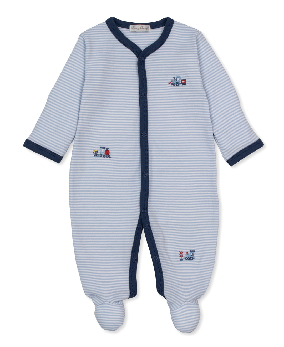 Toot Toot Striped Footie