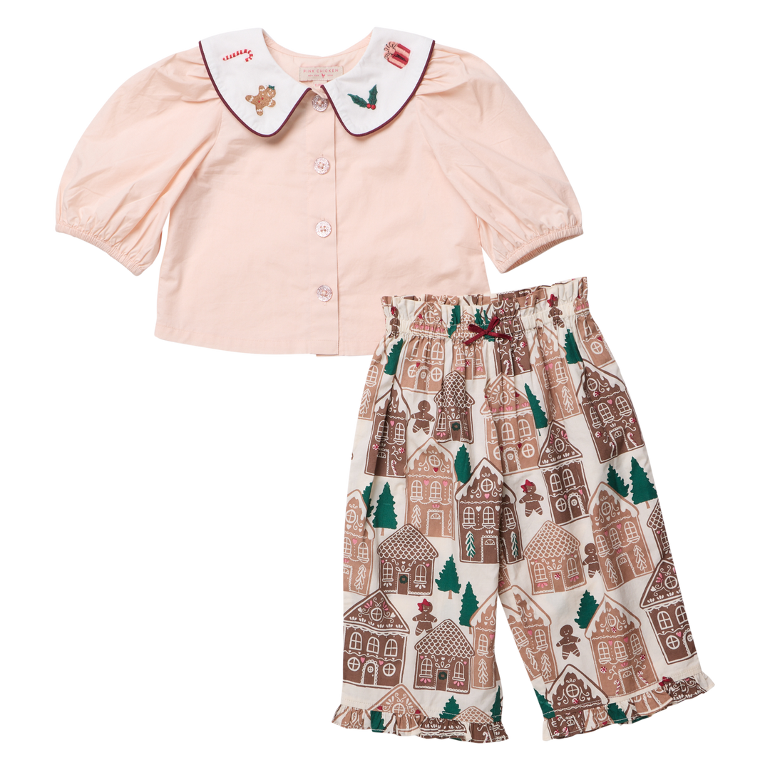 Noelle 2pc Set Gingerbread Houses