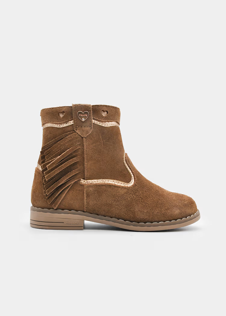 Fringe Suede Ankle Boots