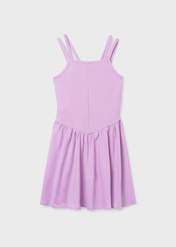 Lilac Ribbed Tank Dress