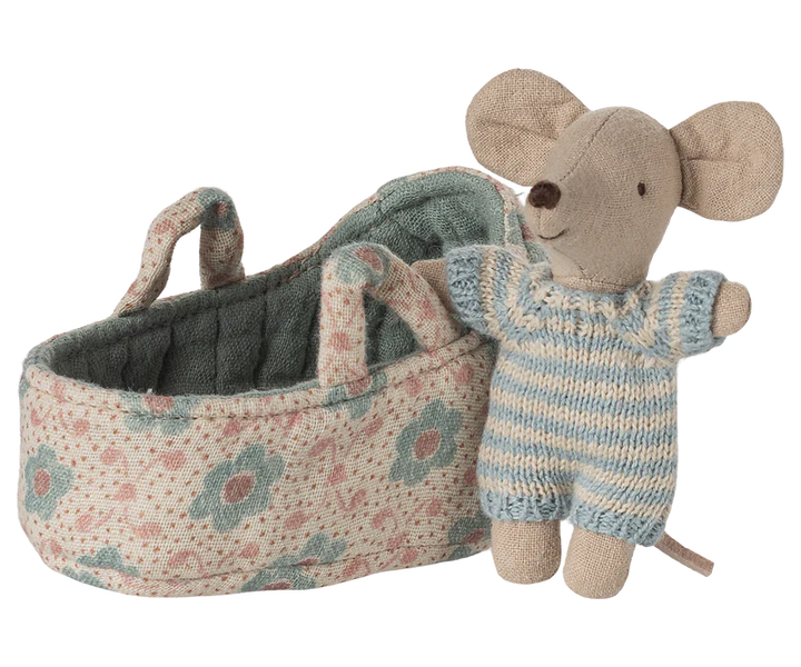 Baby Mouse in Carry Cot