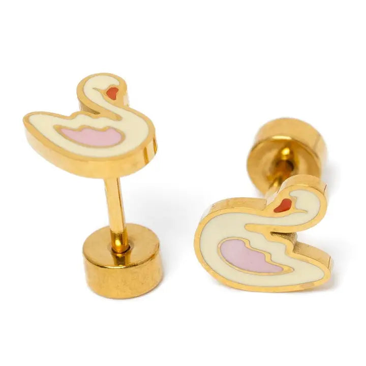 Swan Earrings