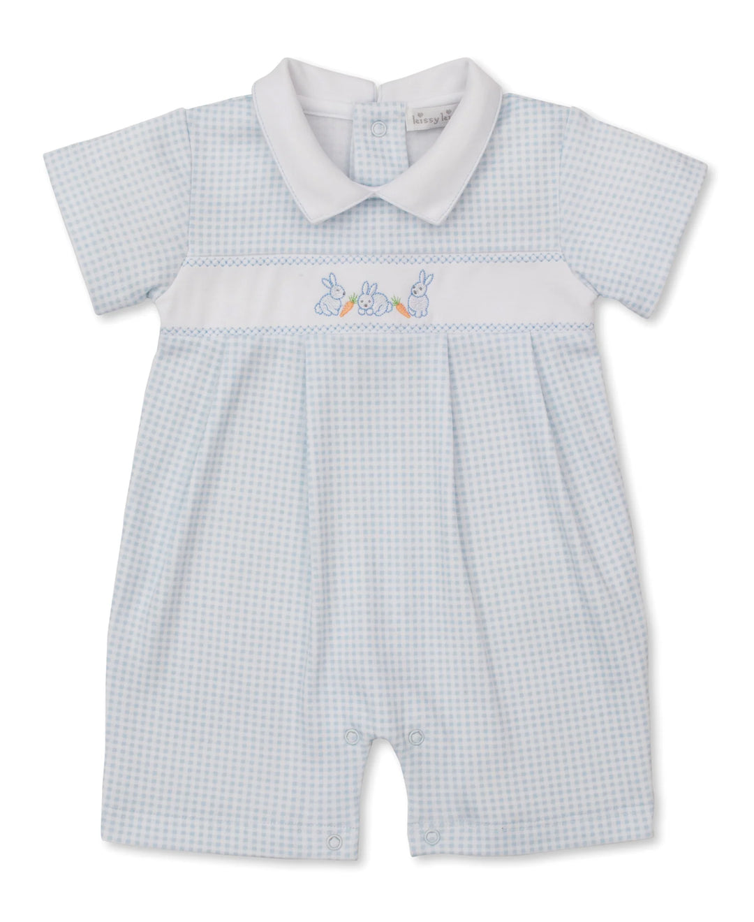 Baby Bunny Patch Blue Short Playsuit