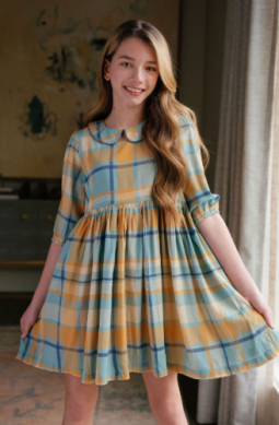 Annabel Plaid Dress