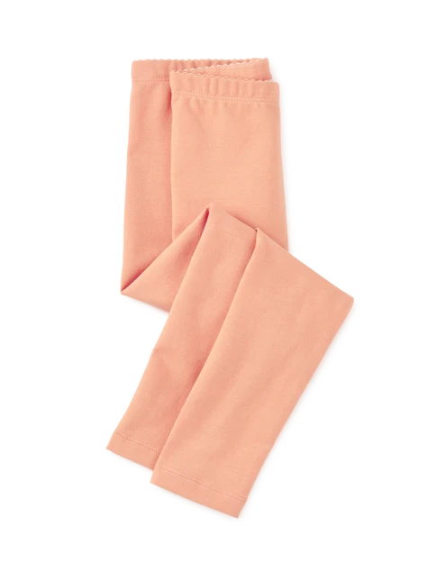 Solid Leggings Shell Coral