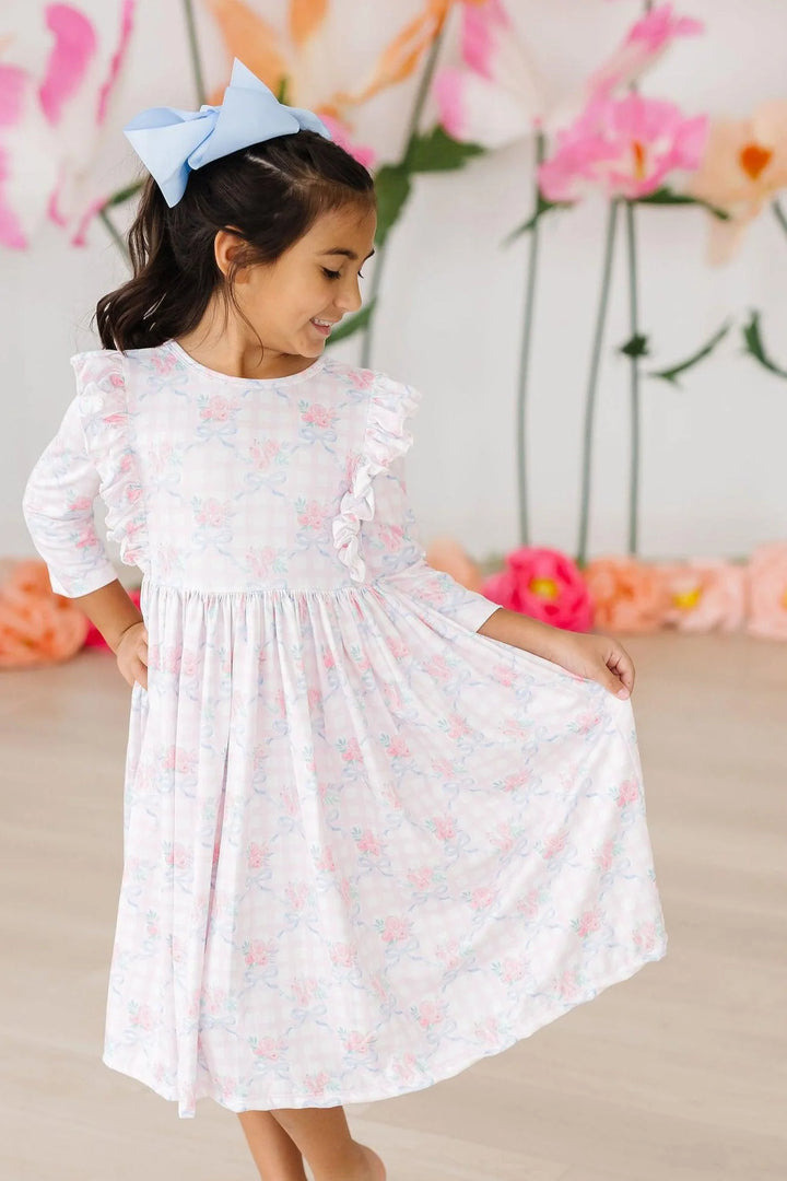 Ribbons and Roses Ruffle Twirl Dress