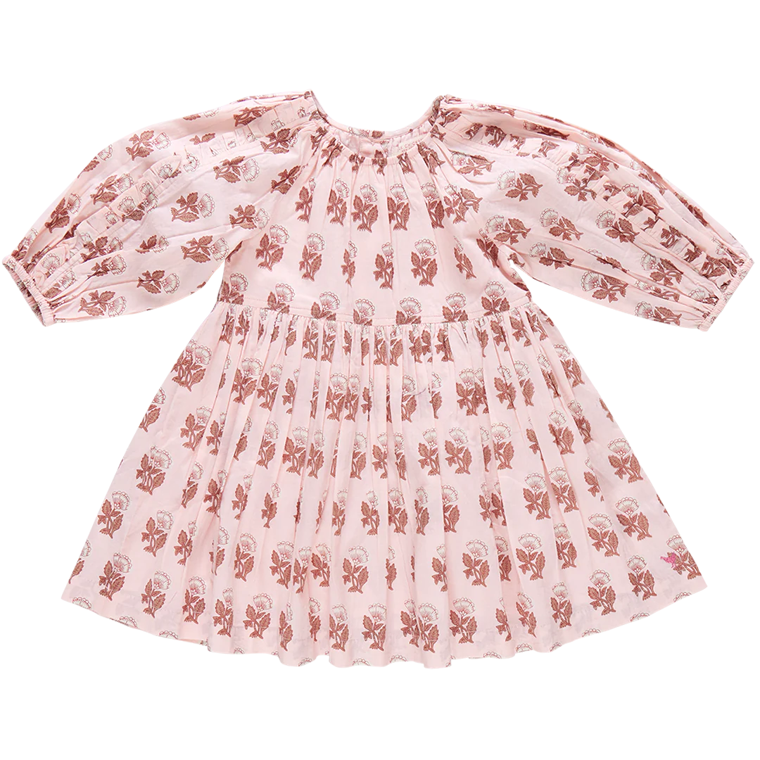 Pink Flower Drop Katya Dress