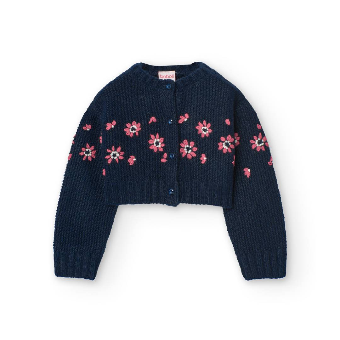 Floral Cardigan Sweater