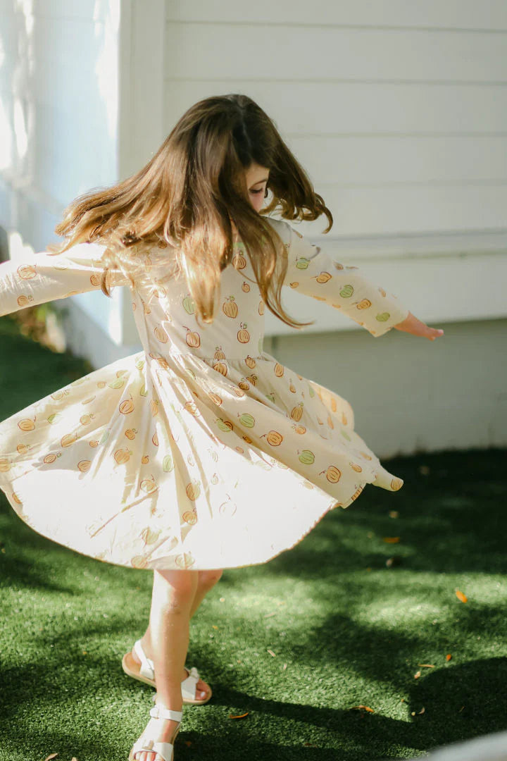 Heirloom Pumpkin Flutter Dress