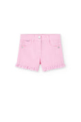 Load image into Gallery viewer, Gaberdine Ruffle Shorts Coral
