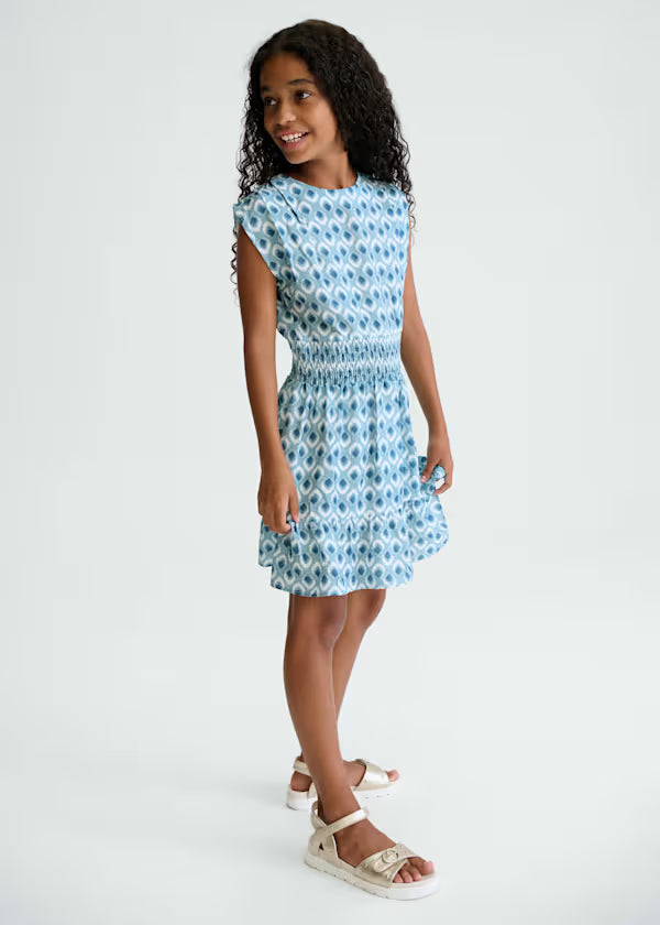 Ikat Printed Dress