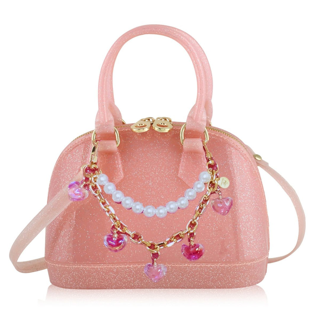 Cate Light Pink Sparkle Jelly Bag