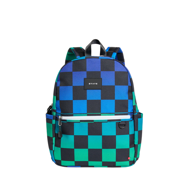 Kane Backpack – Blue Checkerboard