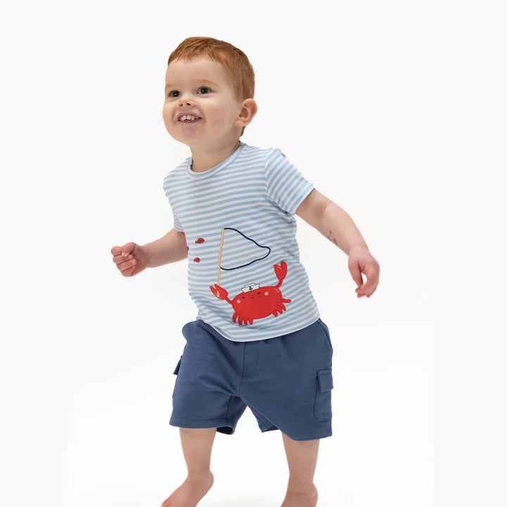 Crew Neck Tee & Cargo Short