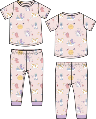 Spa Dogs Short Sleeve Loungewear Set