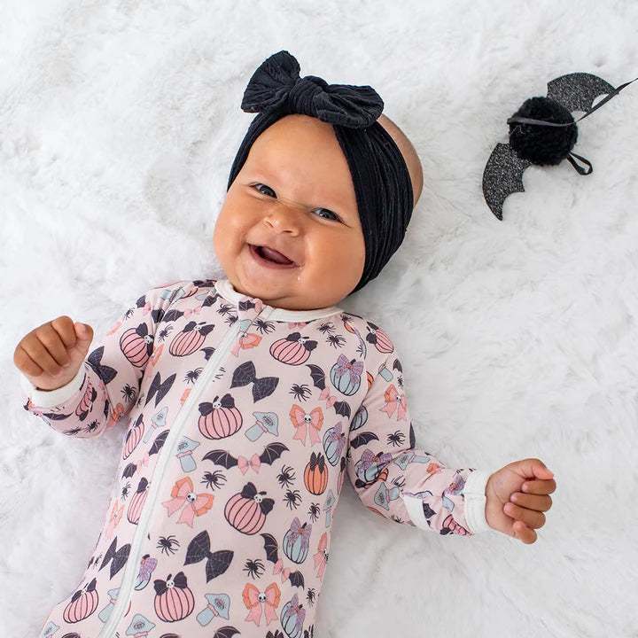Pumpkin Bows Footie