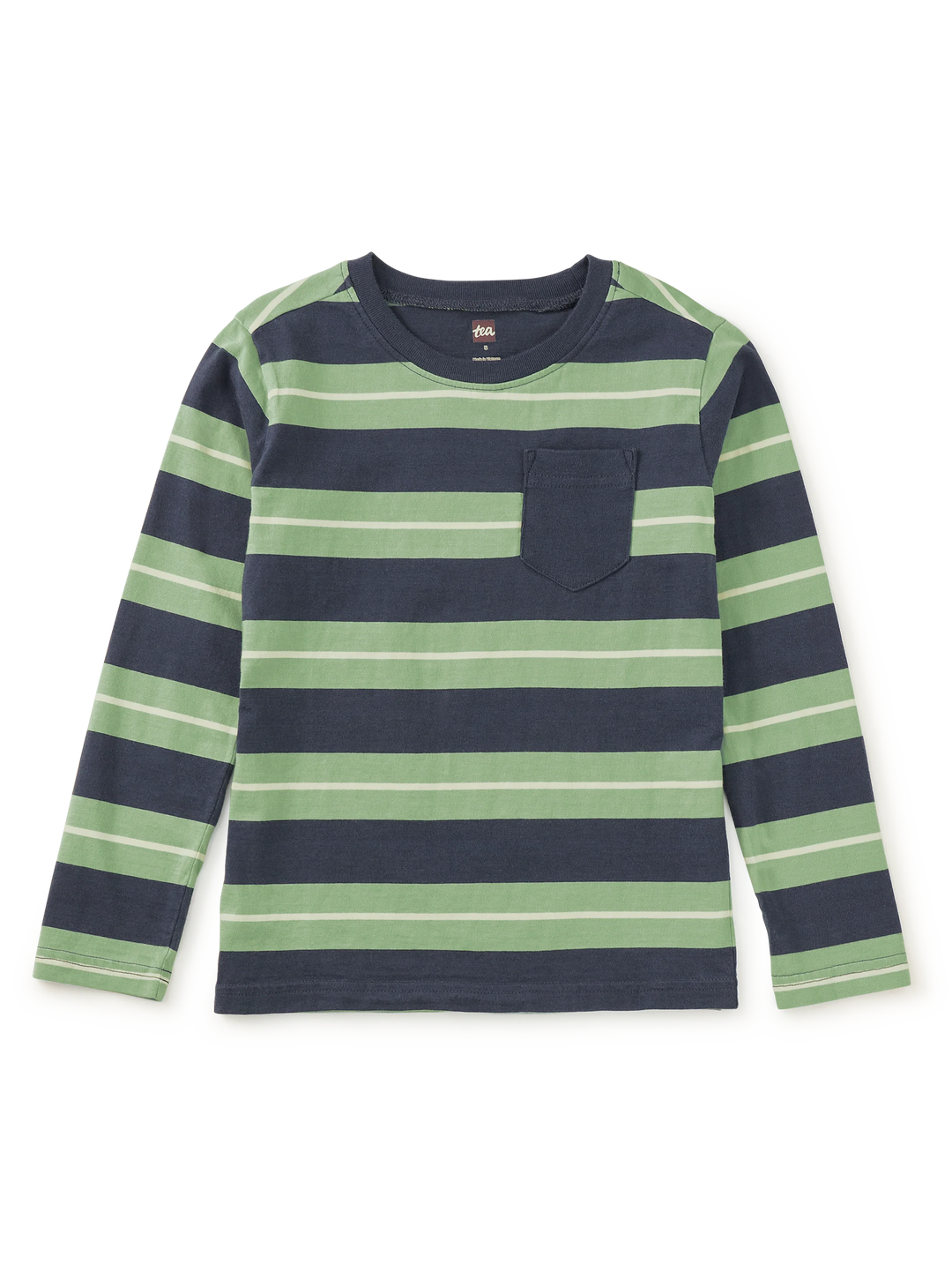 Long Sleeve Striped Pocket Tee