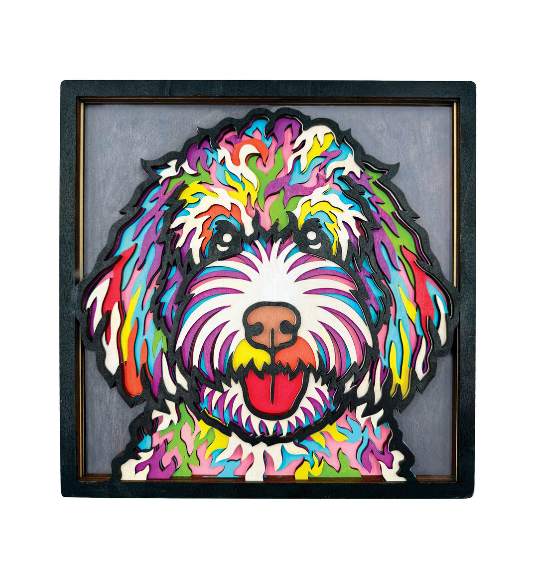 Doodle Dog Wood Art