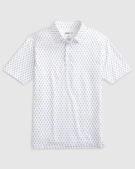 Cleo Printed Jersey Performance Polo