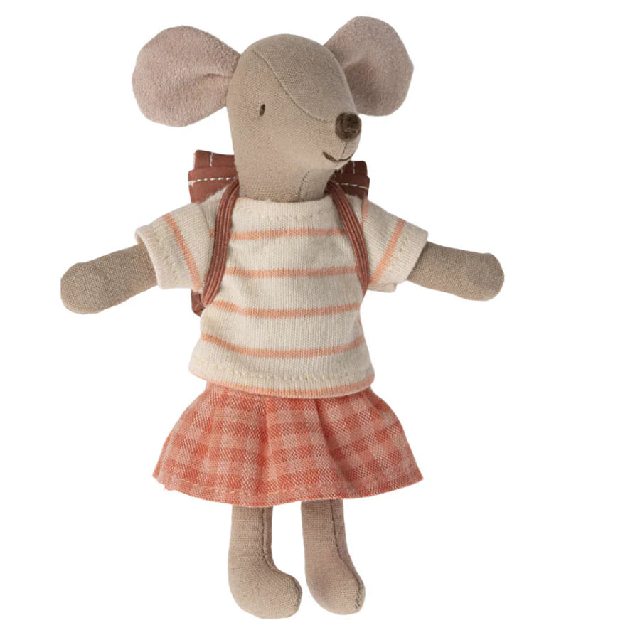 Maileg Tricycle Mouse Big Sister Coral