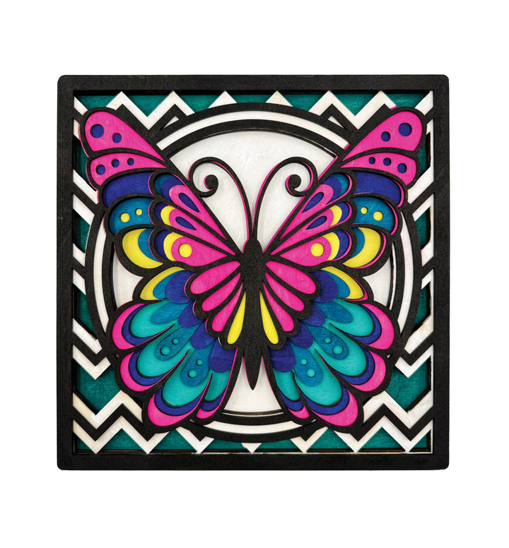 Butterfly Wood Art