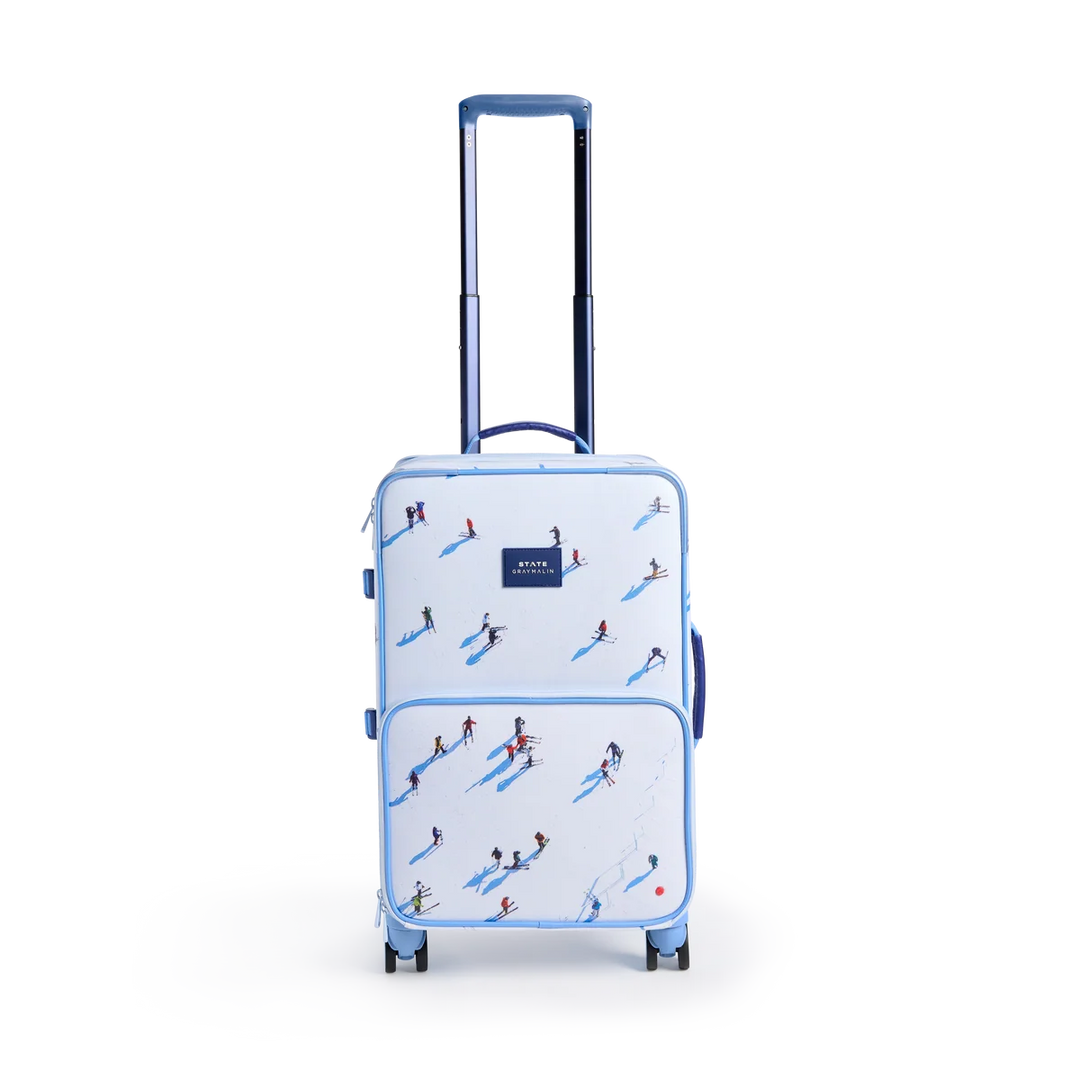 Gray Malin Logan Carry On Suitcase Deer Valley Skiers