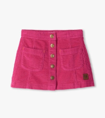 Pink-A-Line Corduroy Skirt