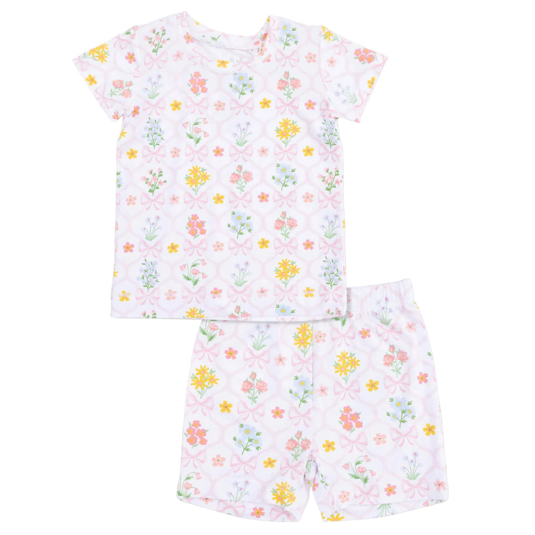 Spring Blooms Bow Trellis Loungewear Set