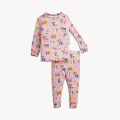 Cat Litterati Modal Long Sleeve Long Pant Pajama Set