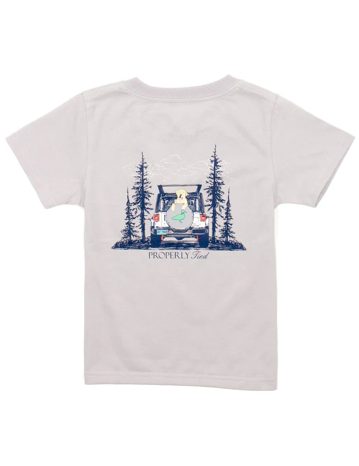 Catch A Ride Short Sleeve Ice Grey