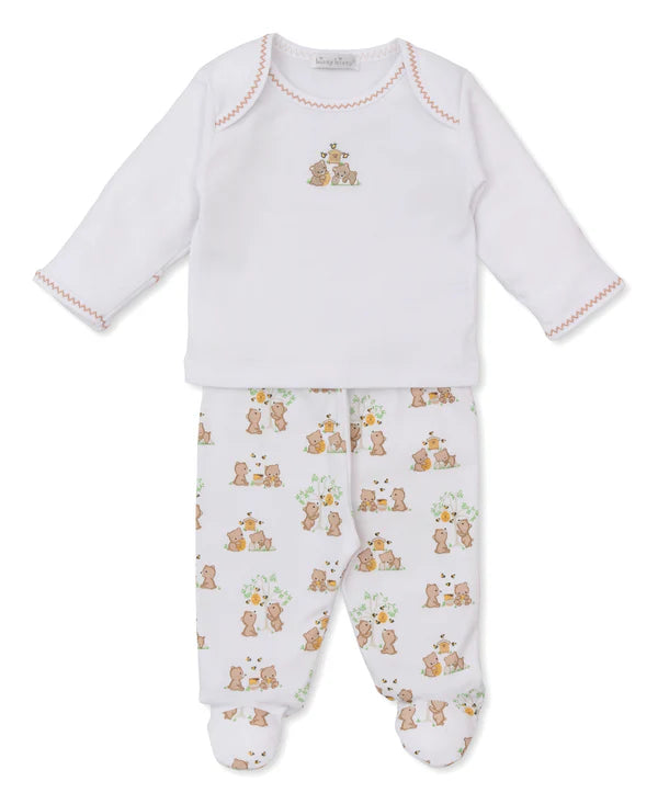 Honey Bear Cubs Footed Pant Set