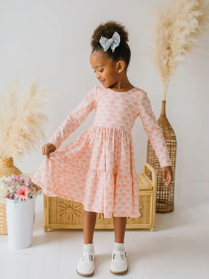 Gwendolyn Ruffle Dress in Petal Pop
