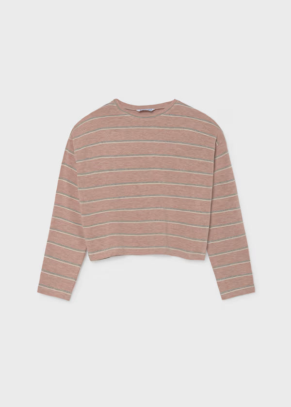 Striped Longsleeve Boxy Tee
