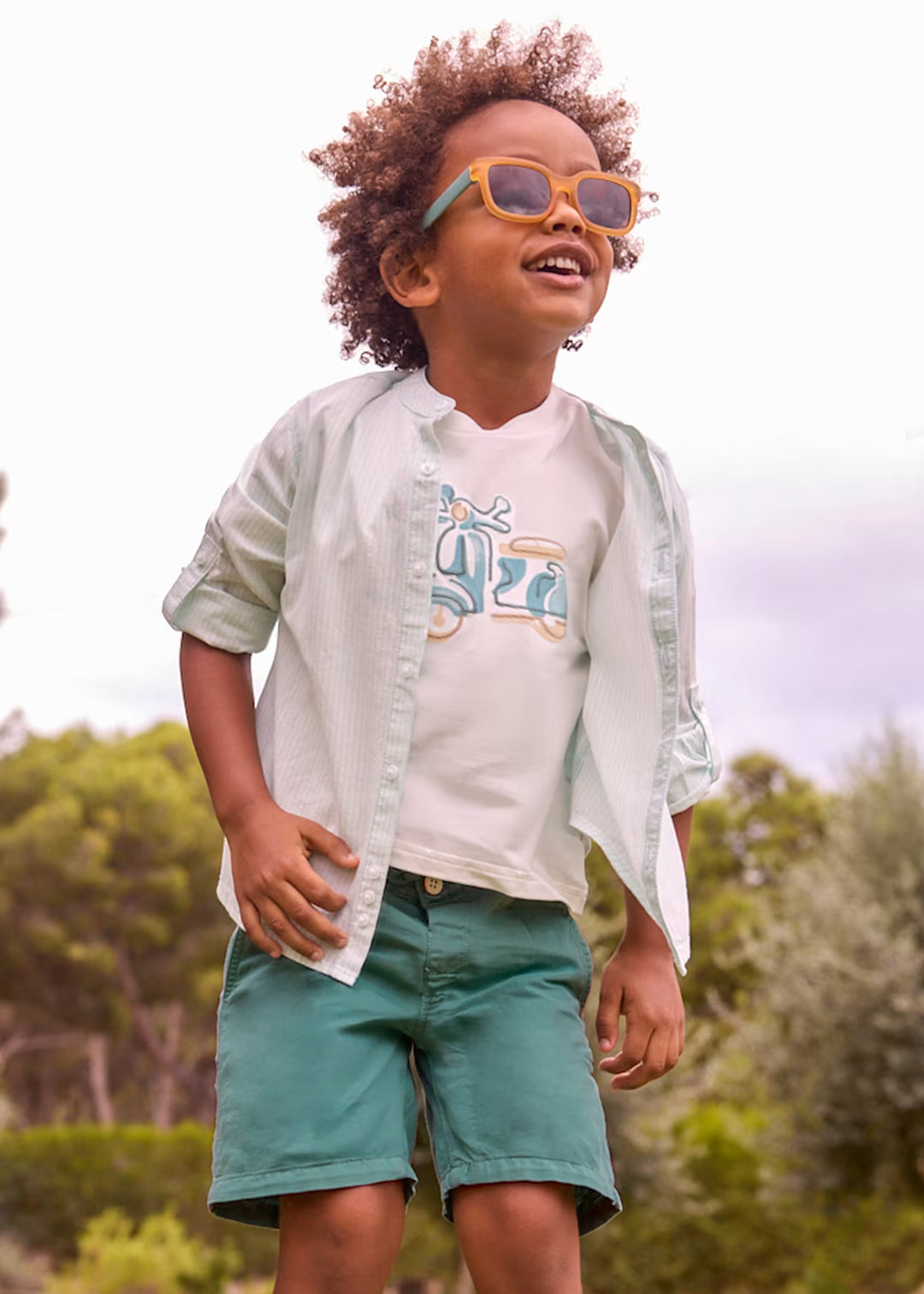 Boy Linen Relaxed Fit Shorts