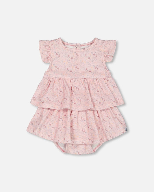 Organic Romper with flowers