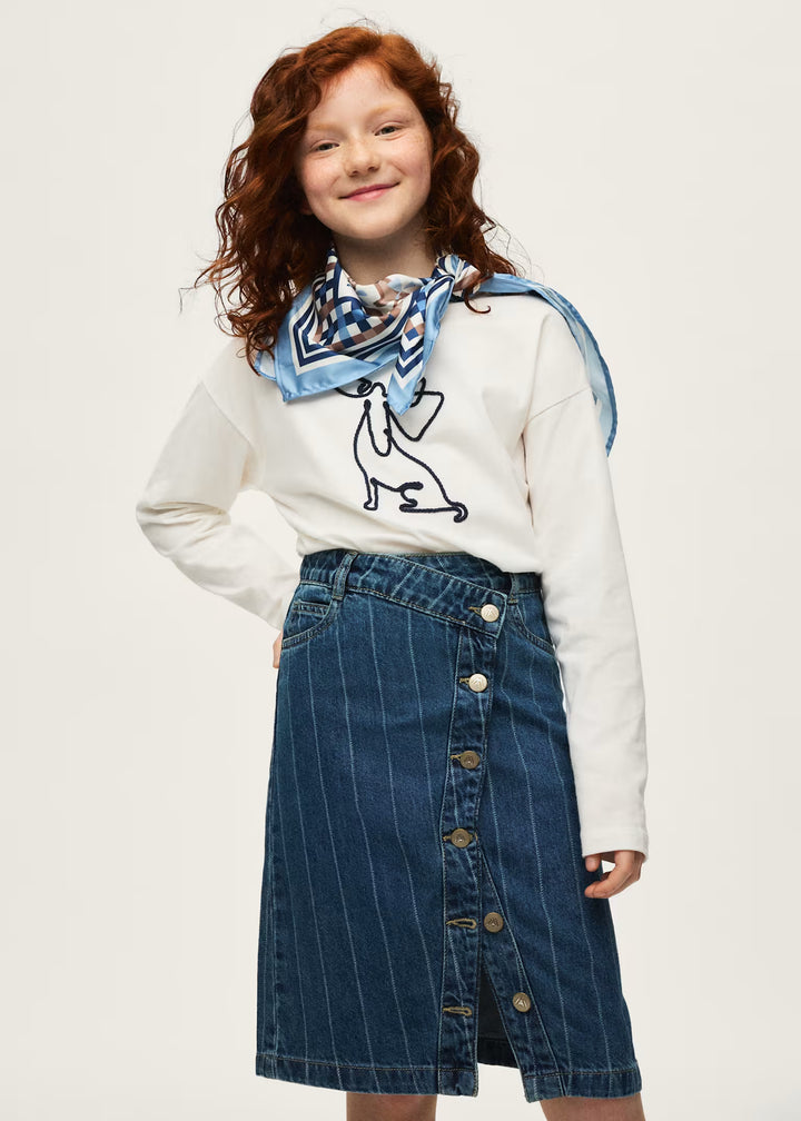 Pinstripe Skirt