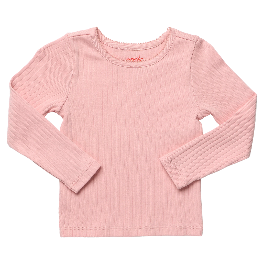 Seesaw Longsleeve Rib T-shirt Pink