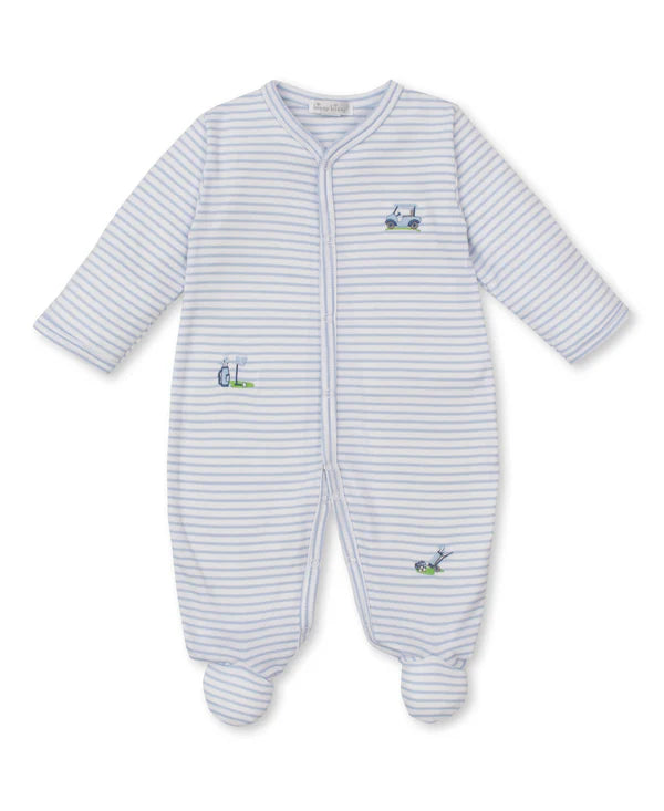 Fairway Foursome Blue Stripe Footie