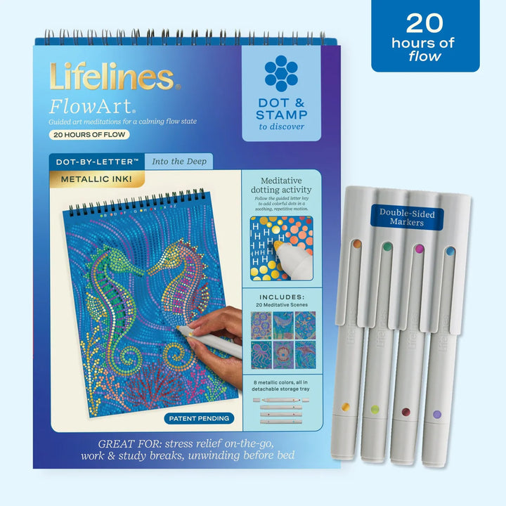 FlowArt® Dot-By-Letter, Into the Deep Metallic Ink
