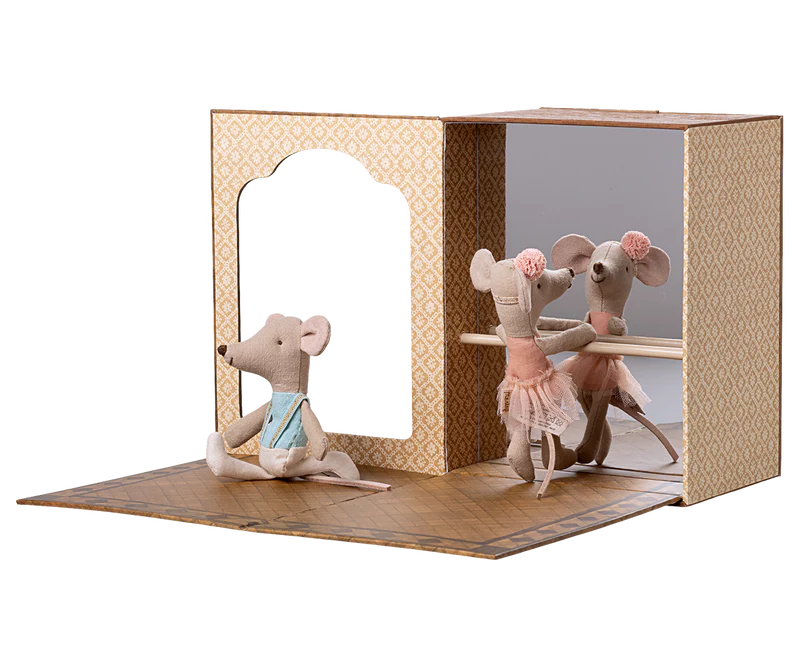 Ballet Mice in Dance Studio, Little Sister & Brother