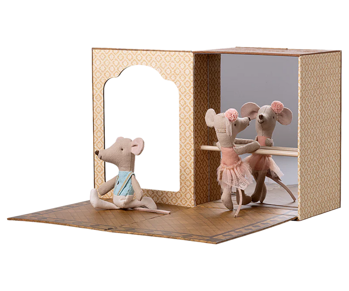 Ballet Mice in Dance Studio, Little Sister & Brother