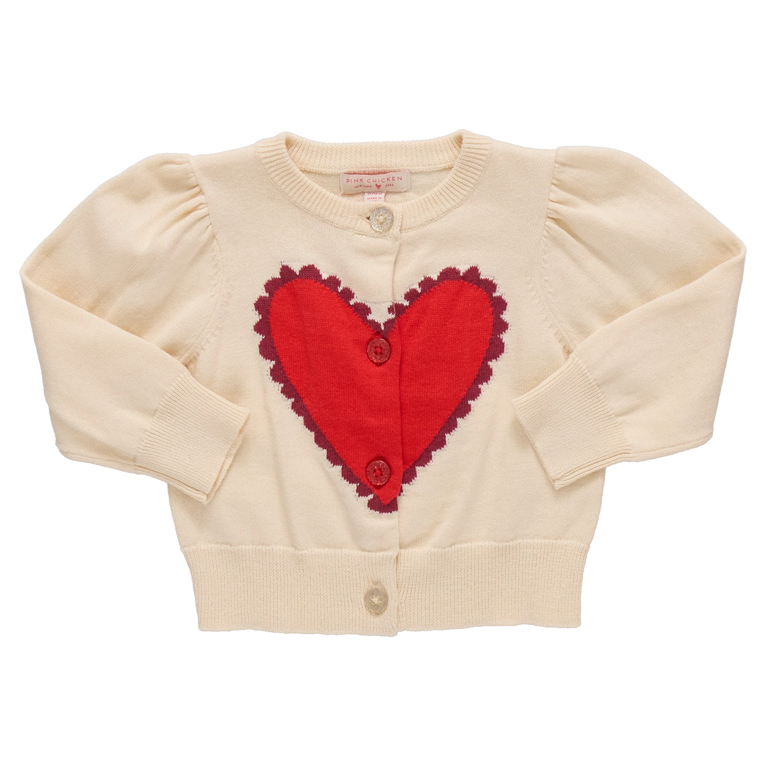 Constance Sweater Scalloped Heart
