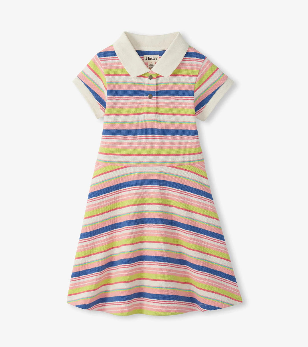 Vintage Camp Stripe Pique Polo Dress