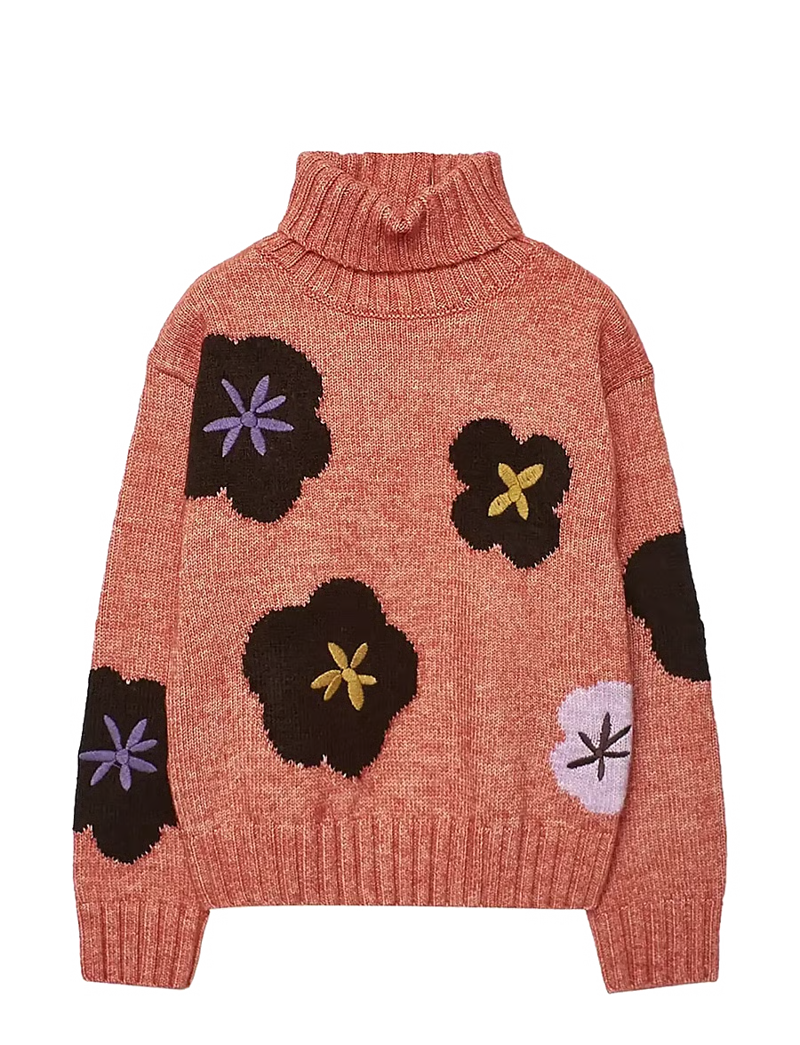 Floral Chunky Sweater