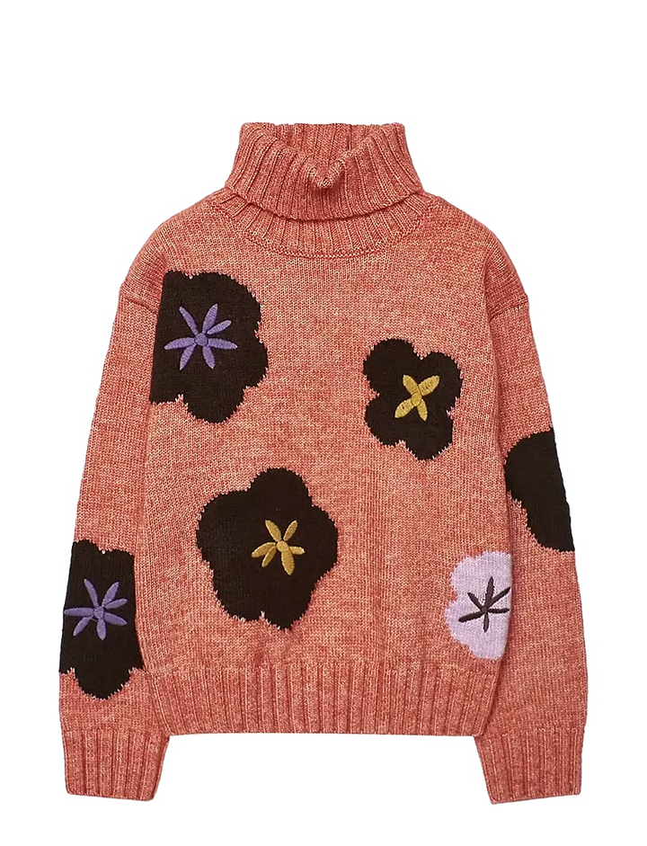 Floral Chunky Sweater