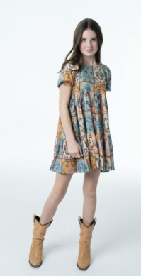 Haven Western Print Girls Dress | Soft Viscose