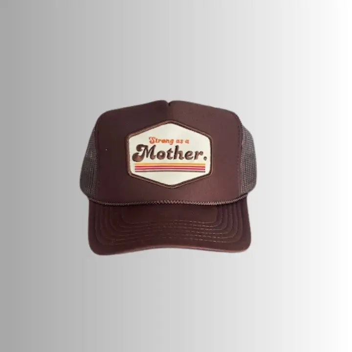 Retro Mother. Patch Hat - Mocha