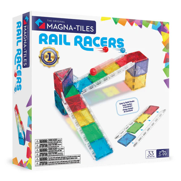 Magna-Tiles Rail Racers 33pc Set
